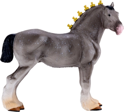 Mojo figuur van een Shire-paard – schimmel met appeltjes