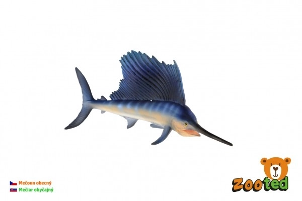 Gewone zwaardvis zooted plastic 16cm in zak