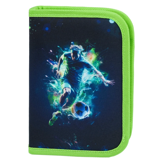 Sportief design met voetballer
