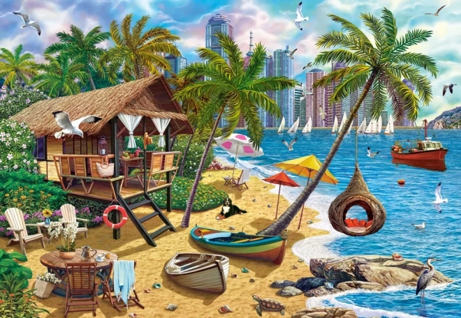 Puzzel Zomer in de stad 1000 stukjes CASTORLAND
