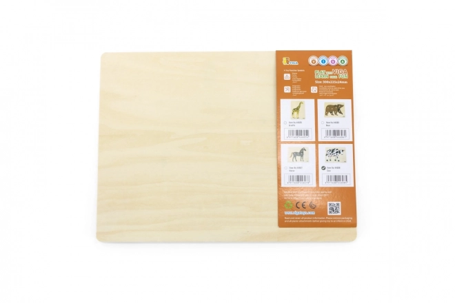 Houten Montessori inlegpuzzel - koe
