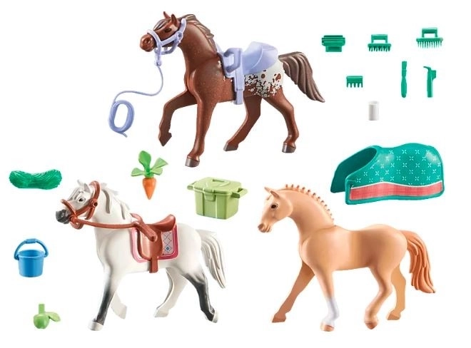 Horses Waterval - set van drie paarden