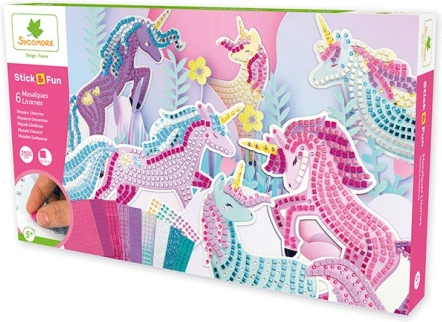 Stick & Fun XXL creatieve set mozaïek – eenhoorns