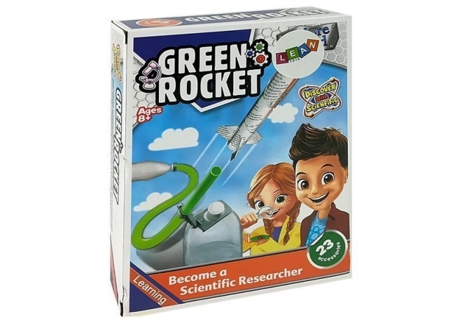 DIY educatieve raket op gecomprimeerde lucht