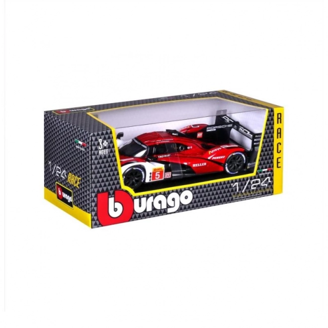 Bburago 1:24 Racing - Porsche 963 - Wit/Rood #5