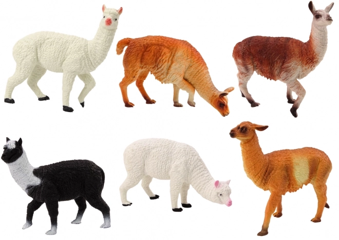 Alpaca Lamy Boerderijset Figuren 6 stuks. Mix