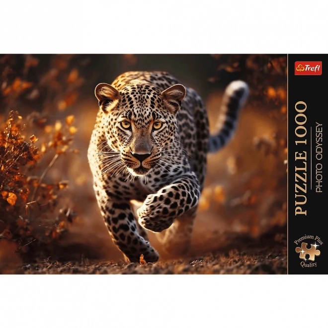 TREFL Puzzel Premium Plus Photo Odyssey: Wilde luipaard 1000 stukjes