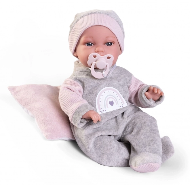 Antonio Juan 70363 TONETA - realistische baby pop met speciale bewegingsfunctie en zacht stoffen lijfje - 34 cm