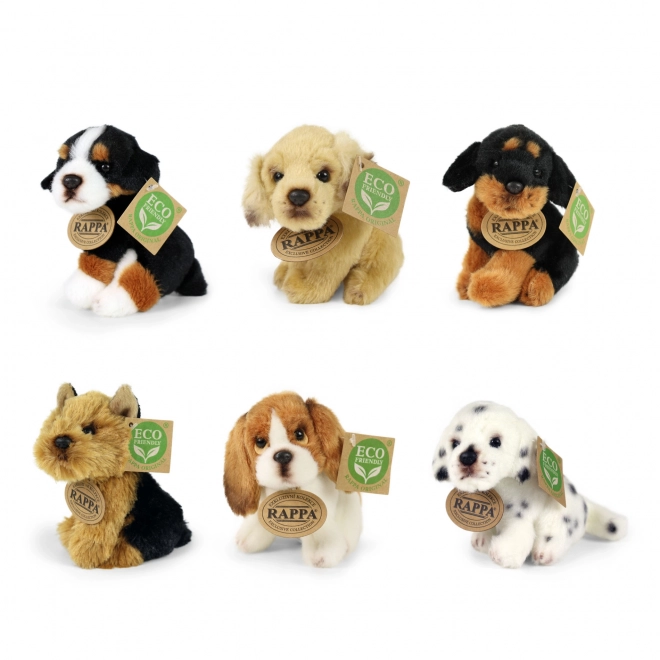 Pluchen hond met ecologische vulling 11 cm