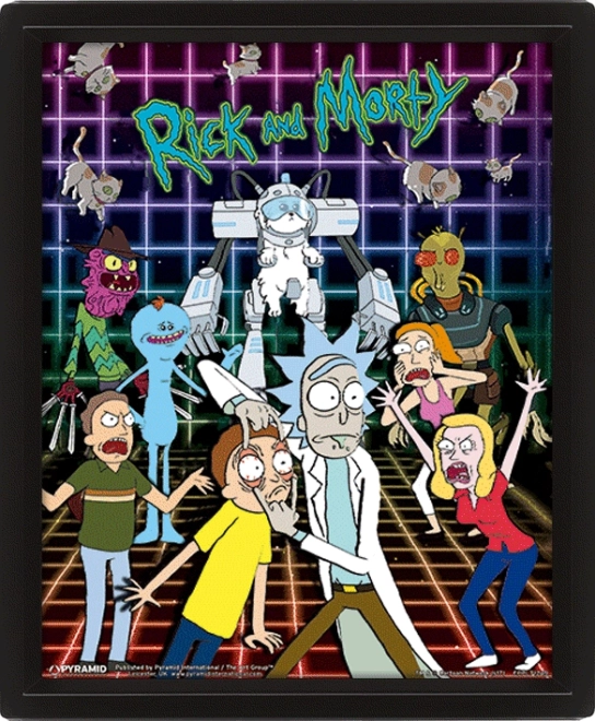 3D schilderij Rick en Morty