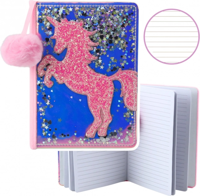 Notitieboekje Eenhoorn Confetti Holografisch A5, 80 vellen