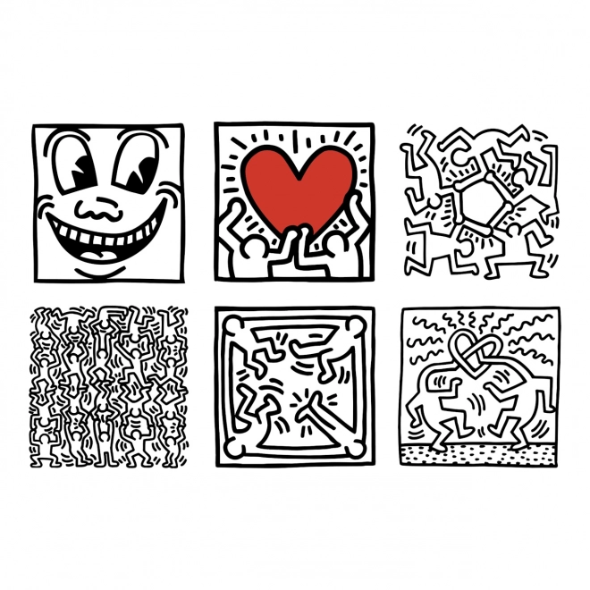 Vilac houten blokken Keith Haring