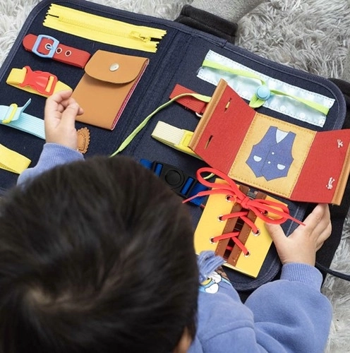 Sensorische manipulatieplaat - educatieve etui
