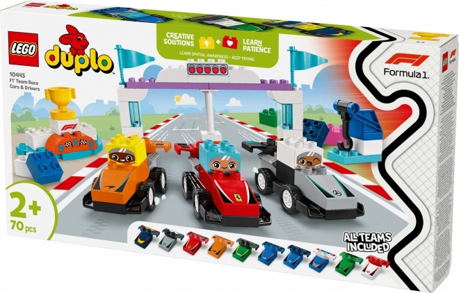 Bolidy Formule 1 en DUPLO coureurs
