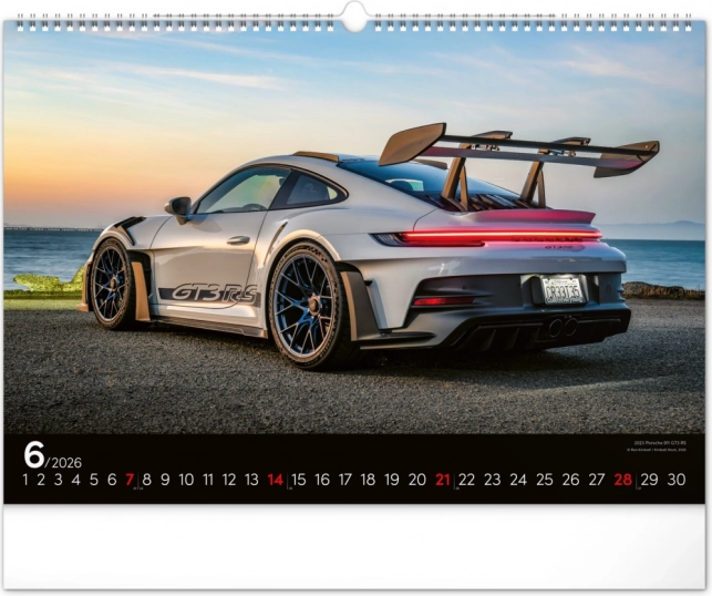 Muurkalender Snelle Auto's 2026