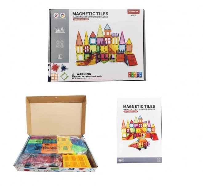 Kleurrijke magnetische bouwset