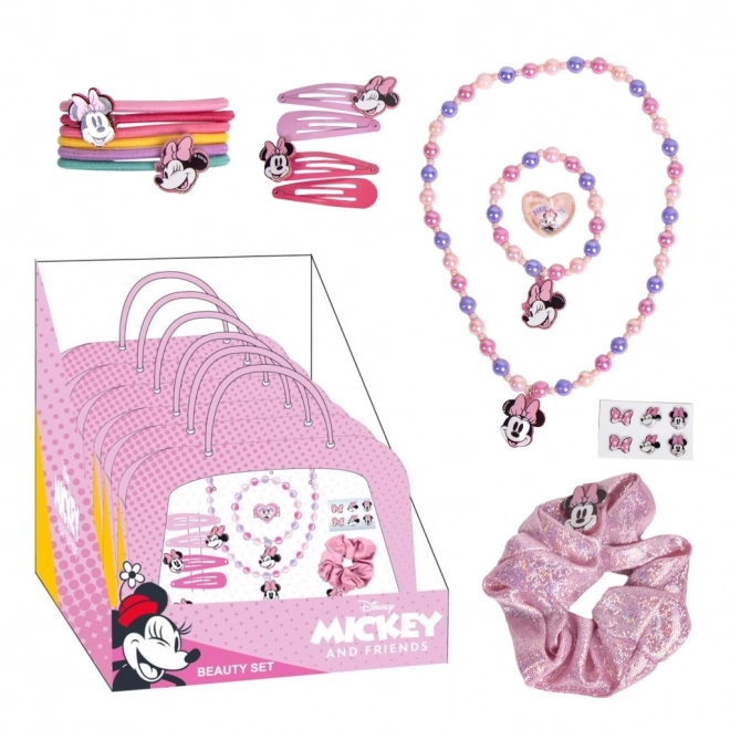 Set van sieraden en haaraccessoires in Minnie handtas