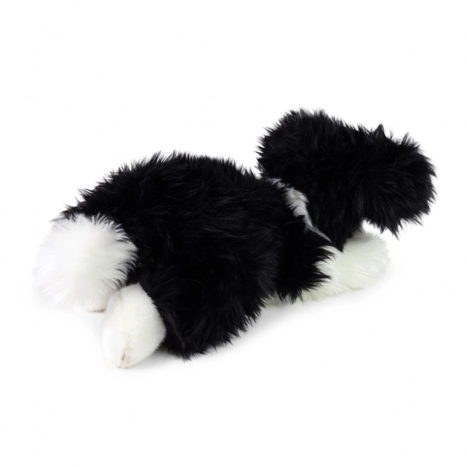 Pluchen hond bordercollie liggend 30 cm ECO-VRIENDELIJK