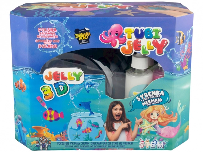 Leuke set Tubi Jelly met groot aquarium Zeemeermin