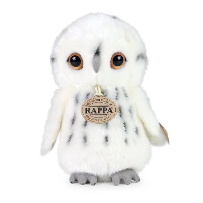 Rappa Pluchen uil wit 18 cm ECO-VRIENDELIJK