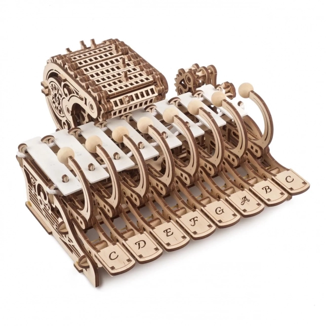 Ugears houten mechanisch model muziekinstrument Celesta