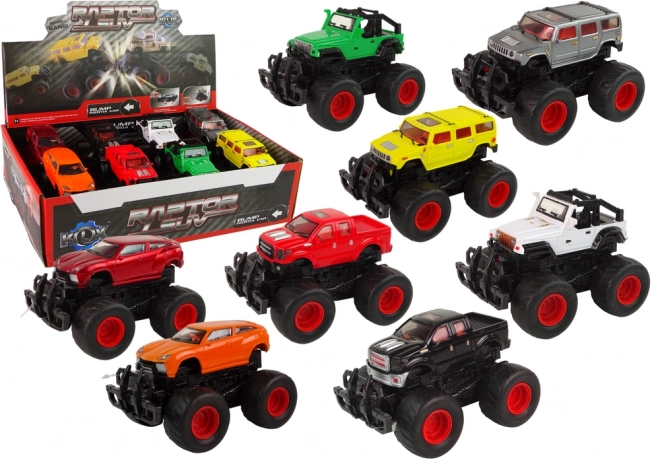 Metalen terreinwagen Grote wielen Verschillende kleuren Bump Up HAT13