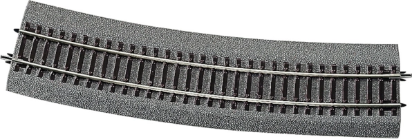 Roco Line gebogen rail met bedding