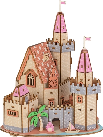 Houten 3D-puzzel – kasteel op het strand WOODCRAFT
