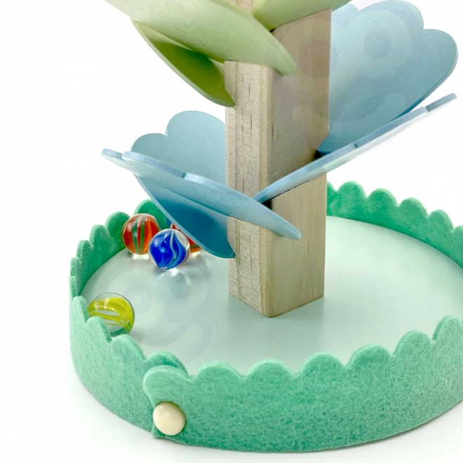 Houten knikkerbaan Duha Montessori WOOPIE GREEN