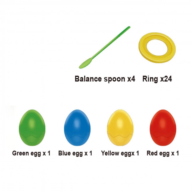 Woopie behendigheid spel balancerende eieren