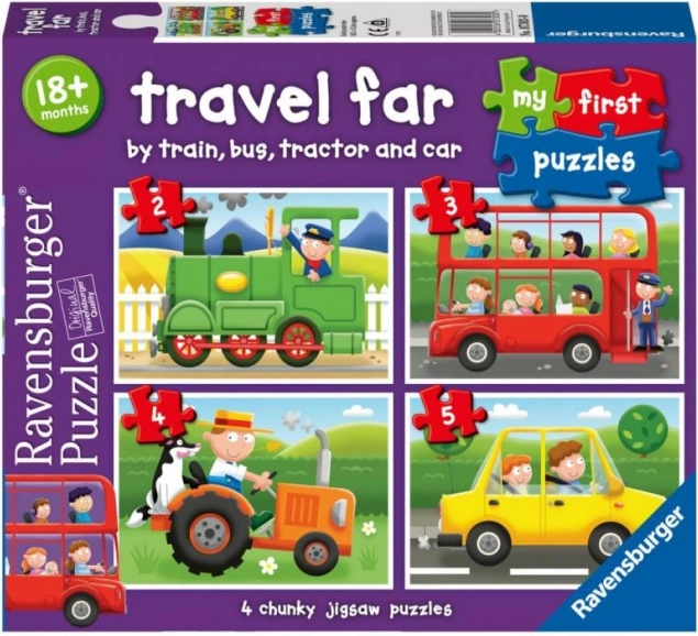 Ravensburger Mijn eerste puzzels: Voertuigen 4-in-1