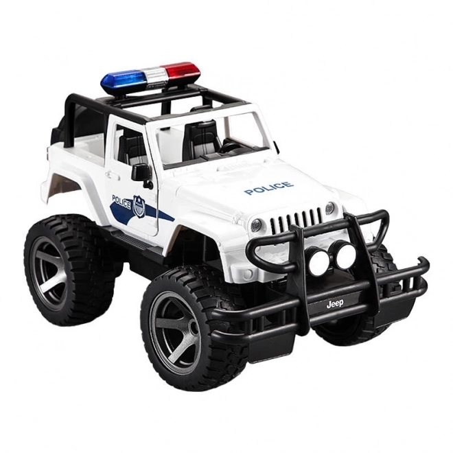 Afstandsbediende auto 1:12 Double Eagle (wit) Jeep (Politie) E550-003