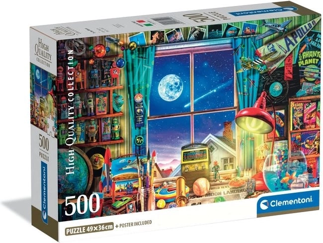 Clementoni puzzel Reizen naar de Maan 500 stukken