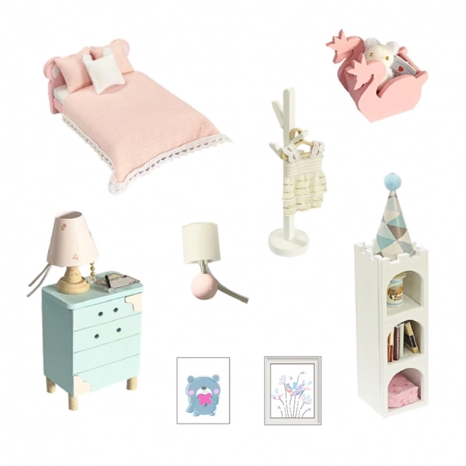 Negentien miniatuurhuisjes gezellige badkamer/Kattenhuis Miauw