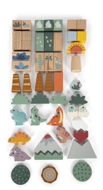 Small foot Houten Blokken Dino