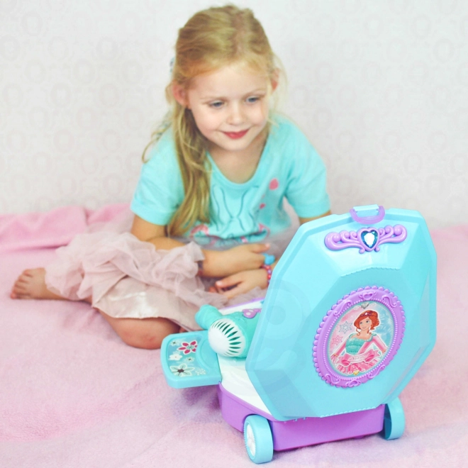 Kaptafel voor meisjes 2-in-1 Mooie salon WOOPIE in koffertje