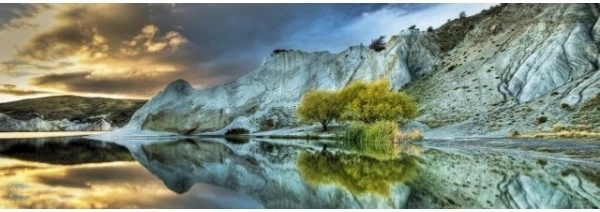 Panoramische puzzel Blauw Meer 1000 stukjes