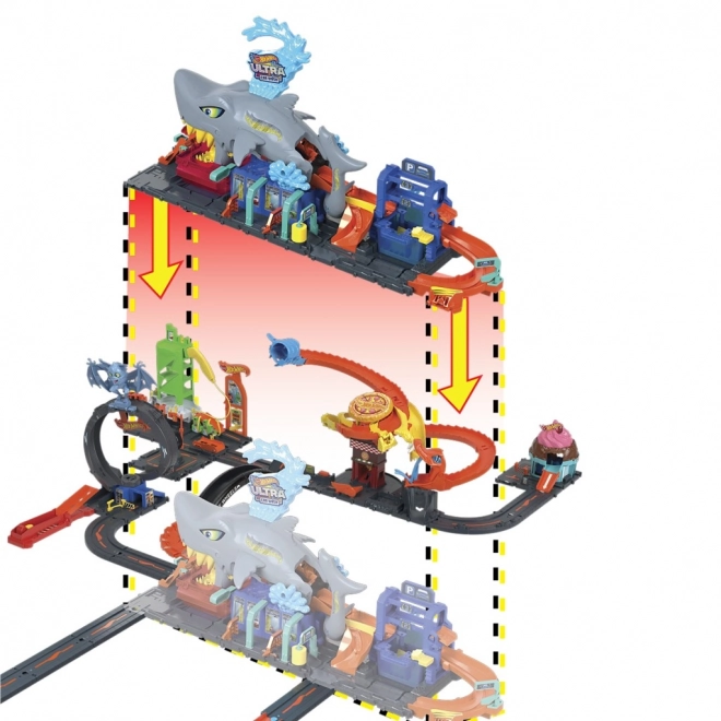 Hot Wheels Ultra Wasstraat Haai