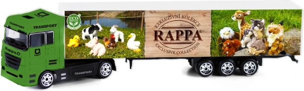 Autotruck exclusieve pluche – metalen model 1:87 met aanhanger