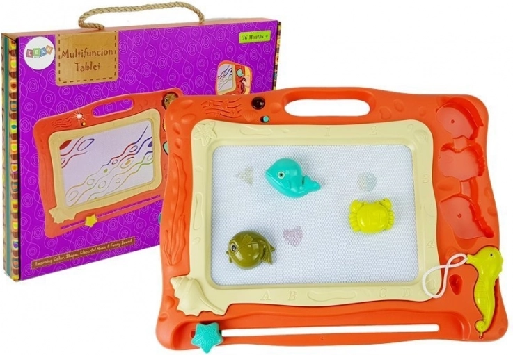 Magnetisch bord met geluiden en licht met stempelset