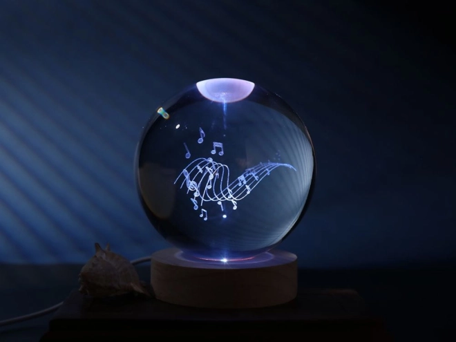 Kristallen lamp Muziek 10 cm