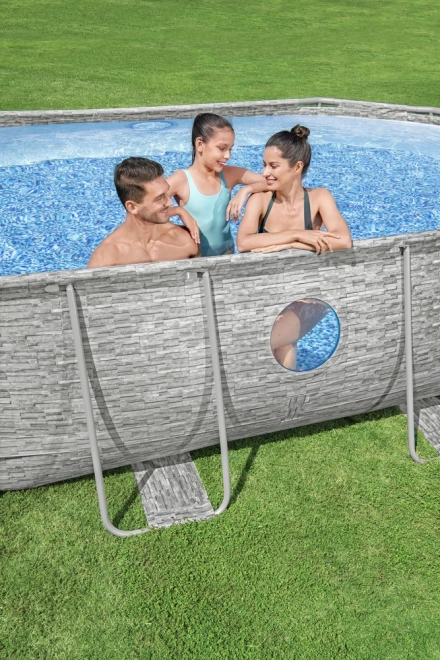 Zelfdragend zwembad Bestway Power Steel Swim Vista 427 x 250 x 100 cm