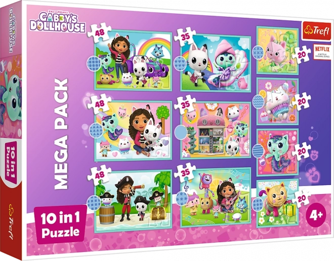 Trefl Puzzle Pro Kinderen Gabi’s Kattenhuis 10 in 1