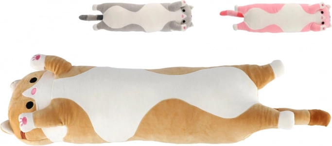 Pluche liggende kat 65 cm