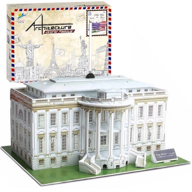 3D ruimtelijke puzzel gebouw WITTE HUIS ZA2529