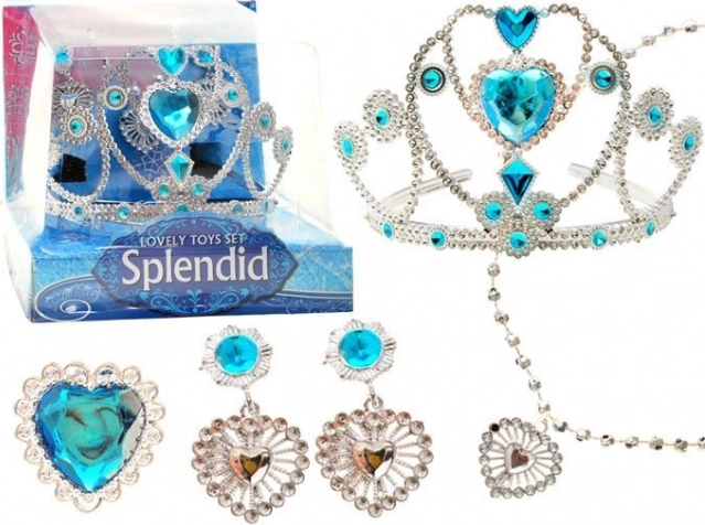 Kroon en sieraden Elsa geïnspireerd door Frozen