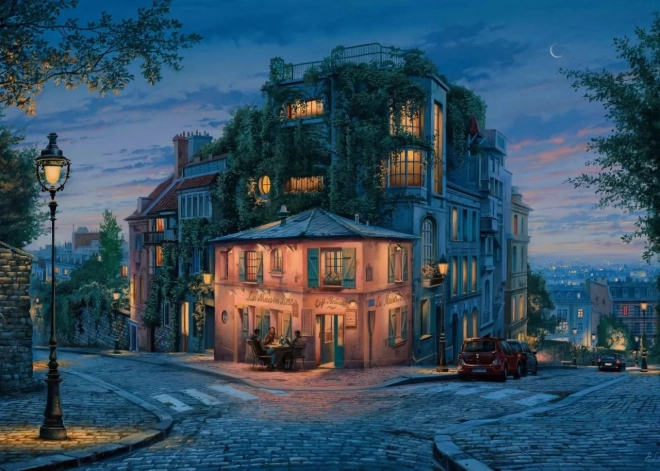 Puzzle La Maison Rose – roze huis 1000 stukjes