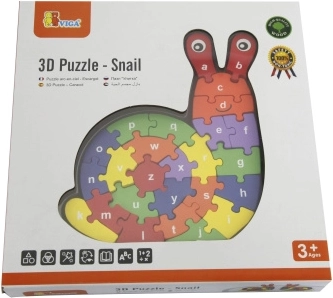 3D-puzzel Slak met alfabet