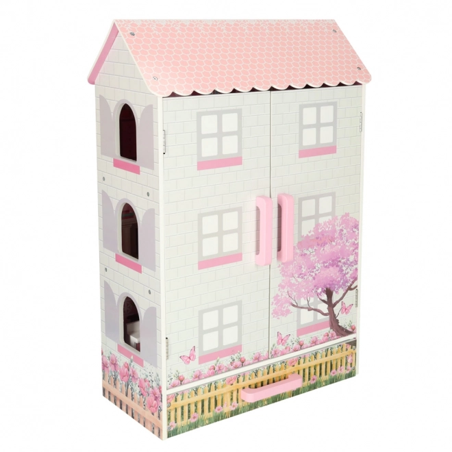 Houten poppenhuis Lulilo Papilio roze 80cm
