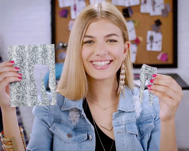 Zilveren glinsterende stof